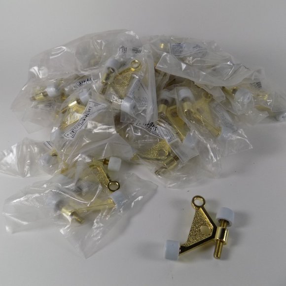 🌷5/25 SALE National Brass Textured Hinge Pin Door Stop Lot of 6 Hardware - Picture 4 of 4